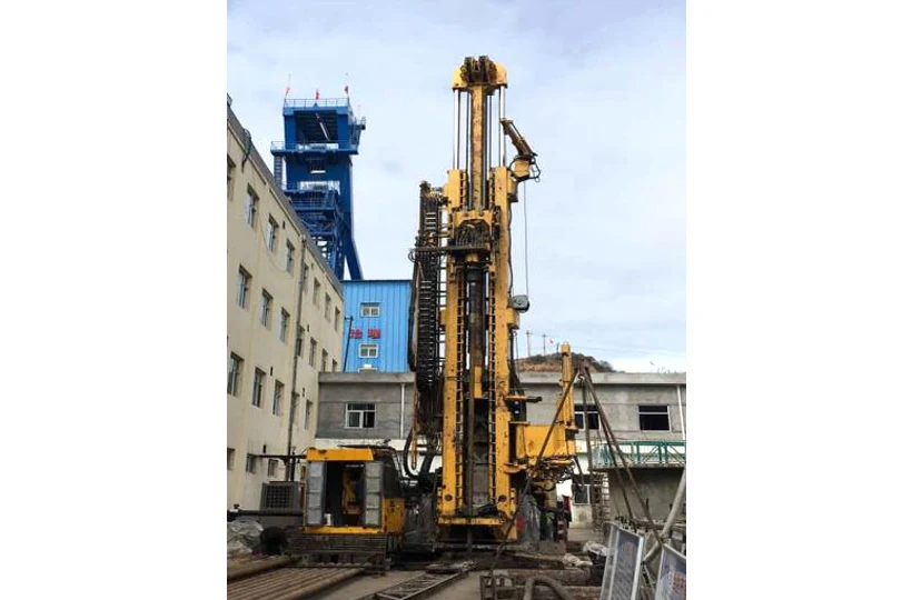 CORTECH CMD100 truck-mounted mine ventilation shaft drilling rig reaming a shaft at Qinyuan, Shanxi CORTECH CMD100 truck-mounted mine ventilation shaft drilling rig reaming a shaft at Qinyuan, Shanxi