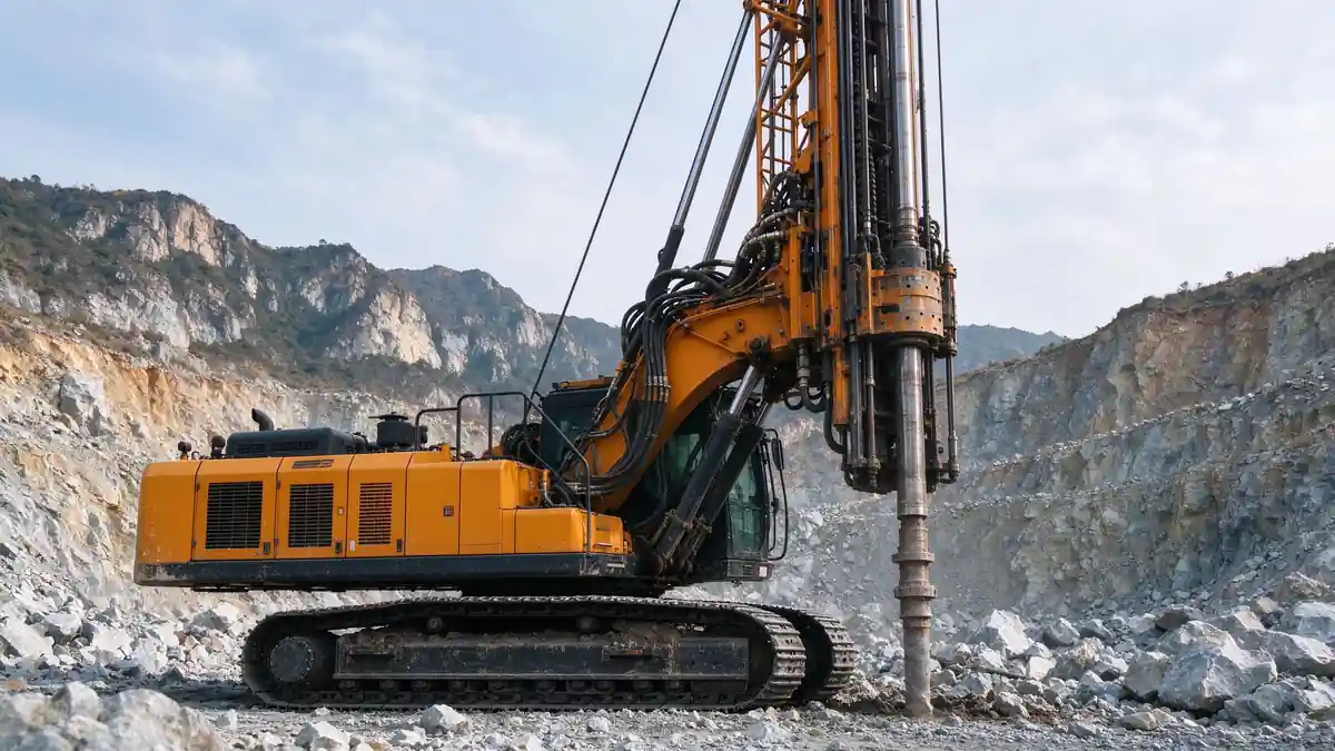 CORTECH full-hydraulic core drilling rig recovering continuous diamond core samples during mineral exploration CORTECH full-hydraulic core drilling rig recovering continuous diamond core samples during mineral exploration