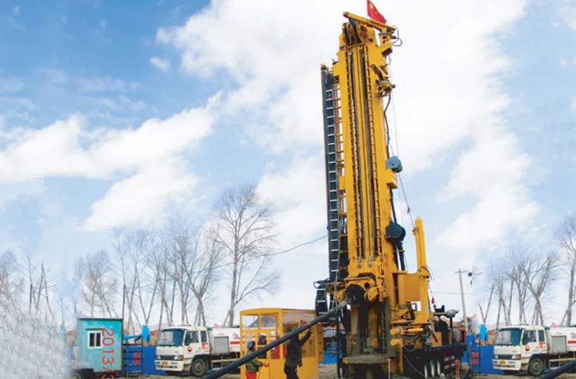 CORTECH CMD100 coalbed methane well coring drilling rig on a 1,130 m CBM well site