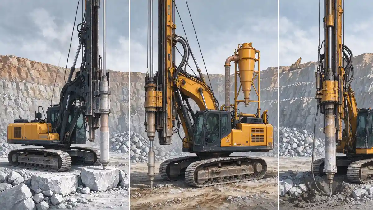 Comparison of three drilling methods: diamond core drilling recovering