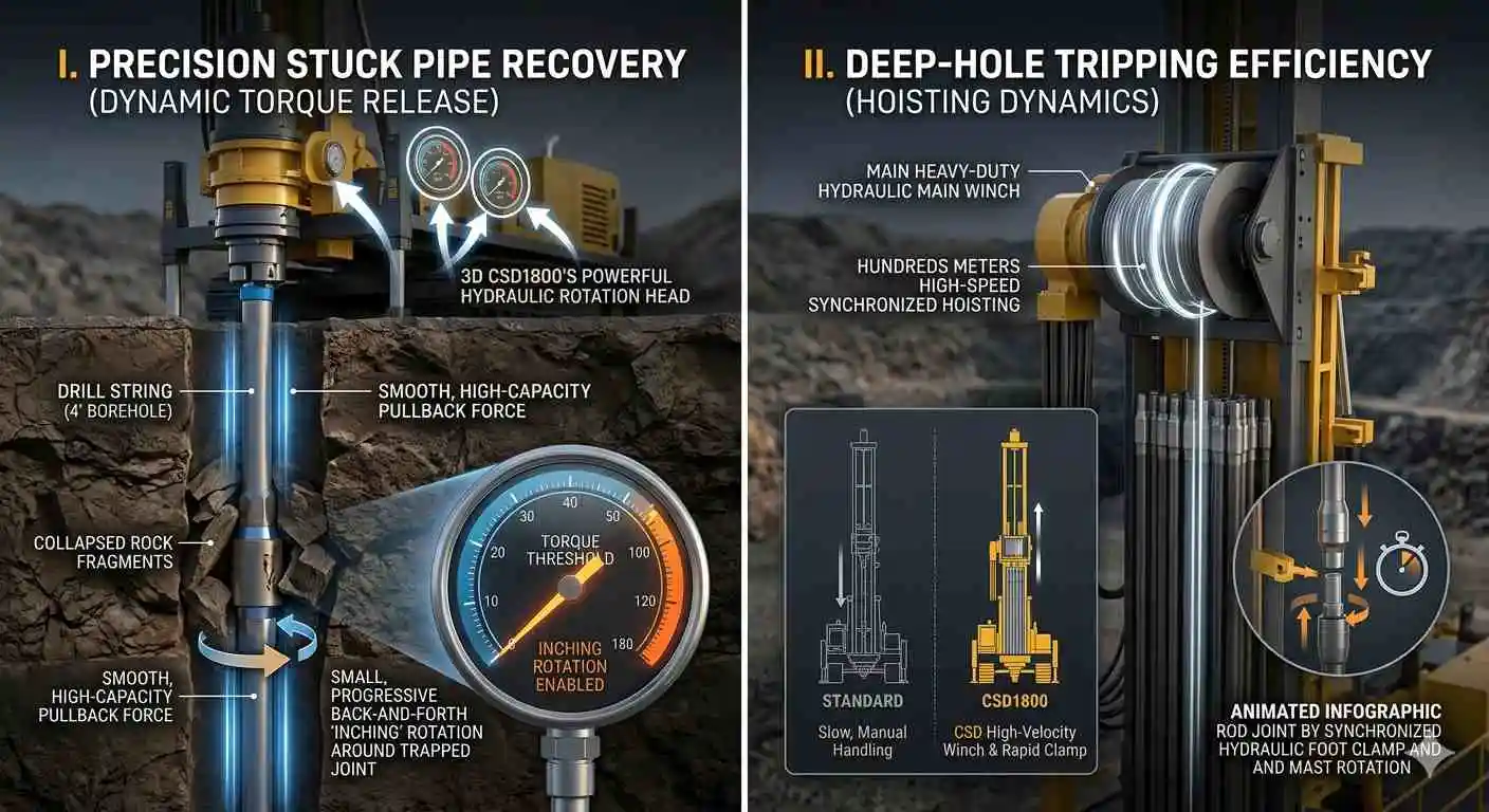 How Full Hydraulic Core Drilling Rigs Handle Stuck Pipe Issues