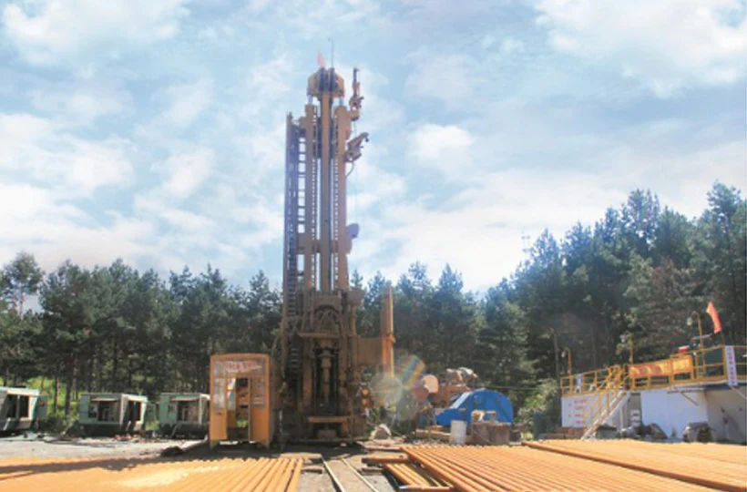 Geothermal Drilling Rig Penetration Rate: 192 m/Shift